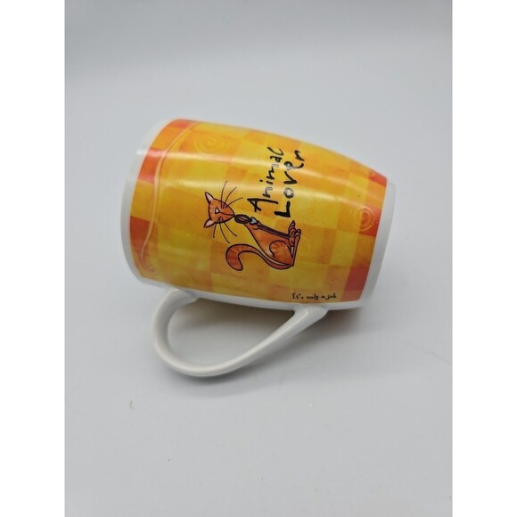 Cat Owner Animal Lover It's Only a Job Coffee Mug History Heraldry Porcelain - Picture 6 of 11